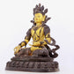 A solemn gilt bronze statue of Bodhisattva