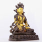 A solemn gilt bronze statue of Bodhisattva