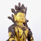 A solemn gilt bronze statue of Bodhisattva