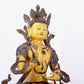 A solemn gilt bronze statue of Bodhisattva