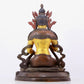 A solemn gilt bronze statue of Bodhisattva