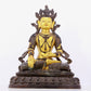 A solemn gilt bronze statue of Bodhisattva