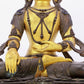 A solemn gilt bronze statue of Bodhisattva