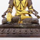 A solemn gilt bronze statue of Bodhisattva