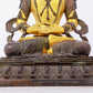 A solemn gilt bronze statue of Bodhisattva