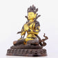 A solemn gilt bronze statue of Bodhisattva