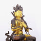 A solemn gilt bronze statue of Bodhisattva