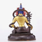 A solemn gilt bronze statue of green Tara