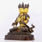 A solemn gilt bronze statue of Bodhisattva