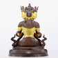 A solemn gilt bronze statue of Bodhisattva