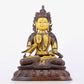 A solemn gilt bronze statue of Bodhisattva