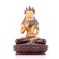 A solemn gilt bronze statue of Bodhisattva