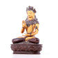 A solemn gilt bronze statue of Bodhisattva