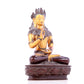 A solemn gilt bronze statue of Bodhisattva