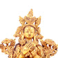 solemn gilt bronze statue of Tara