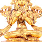 solemn gilt bronze statue of Tara