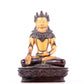 A solemn gilt bronze statue of Bodhisattva