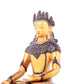 A solemn gilt bronze statue of Bodhisattva