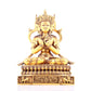 A solemn gilt bronze statue of Bodhisattva