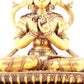 A solemn gilt bronze statue of Bodhisattva