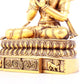 A solemn gilt bronze statue of Bodhisattva