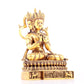 A solemn gilt bronze statue of Bodhisattva