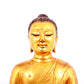 Three solemn gilt bronze statues of Sakyamuni