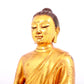 Three solemn gilt bronze statues of Sakyamuni