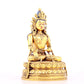 A solemn gilt bronze statue of Bodhisattva