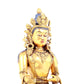 A solemn gilt bronze statue of Bodhisattva