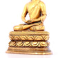 A solemn gilt bronze statue of Sakyamuni