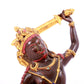 A solemn gilt bronze Vajra statue