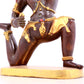 A solemn gilt bronze Vajra statue