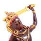 A solemn gilt bronze Vajra statue