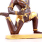 A solemn gilt bronze Vajra statue
