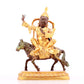 A solemn gilt bronze equestrian Vajra statue