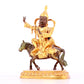 A solemn gilt bronze equestrian Vajra statue