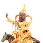 A solemn gilt bronze equestrian Vajra statue