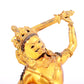 A solemn gilt bronze Vajra statue