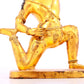 A solemn gilt bronze Vajra statue