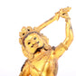 A solemn gilt bronze Vajra statue