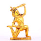 A solemn gilt bronze Vajra statue