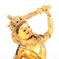 A solemn gilt bronze Vajra statue
