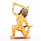 A solemn gilt bronze Vajra statue