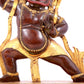 A solemn gilt bronze Vajra statue