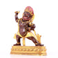 A solemn gilt bronze Vajra statue