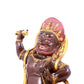 A solemn gilt bronze Vajra statue