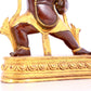 A solemn gilt bronze Vajra statue
