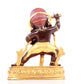 A solemn gilt bronze Vajra statue