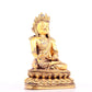 A solemn gilt bronze statue of Bodhisattva